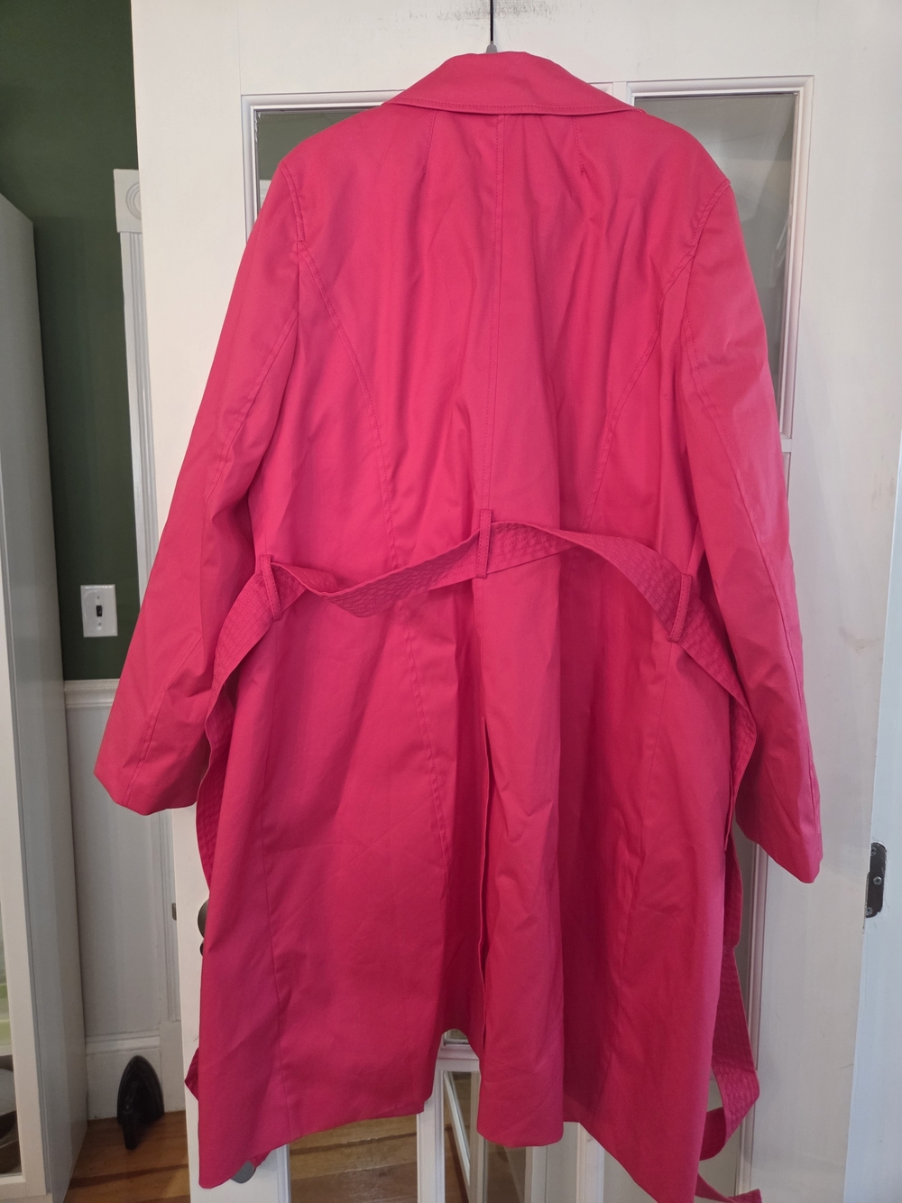 Talbots Women’s Pink Belted Trench Coat - Size XL - Picture 11 of 11